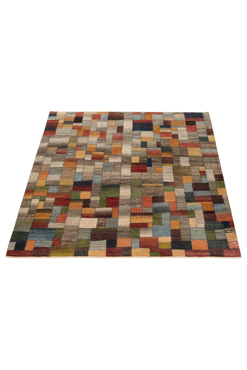 Gabbeh Teppich-Unikat - Farbmosaik
