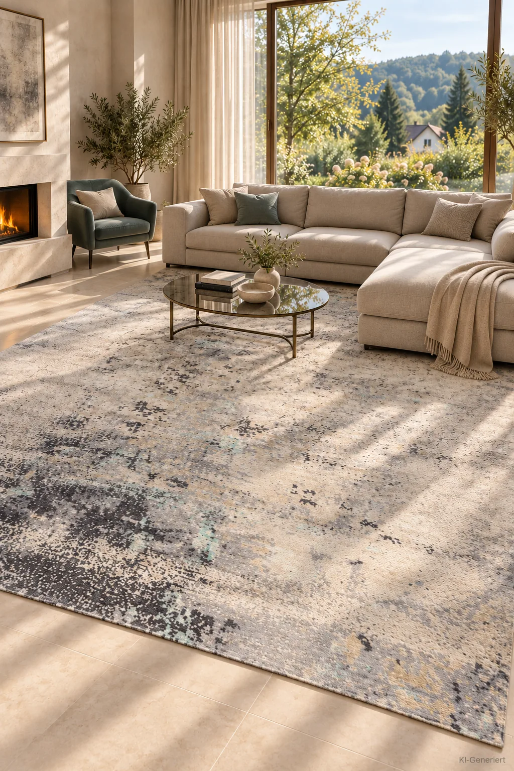 Jordan Collection Designteppich - Eiskristall