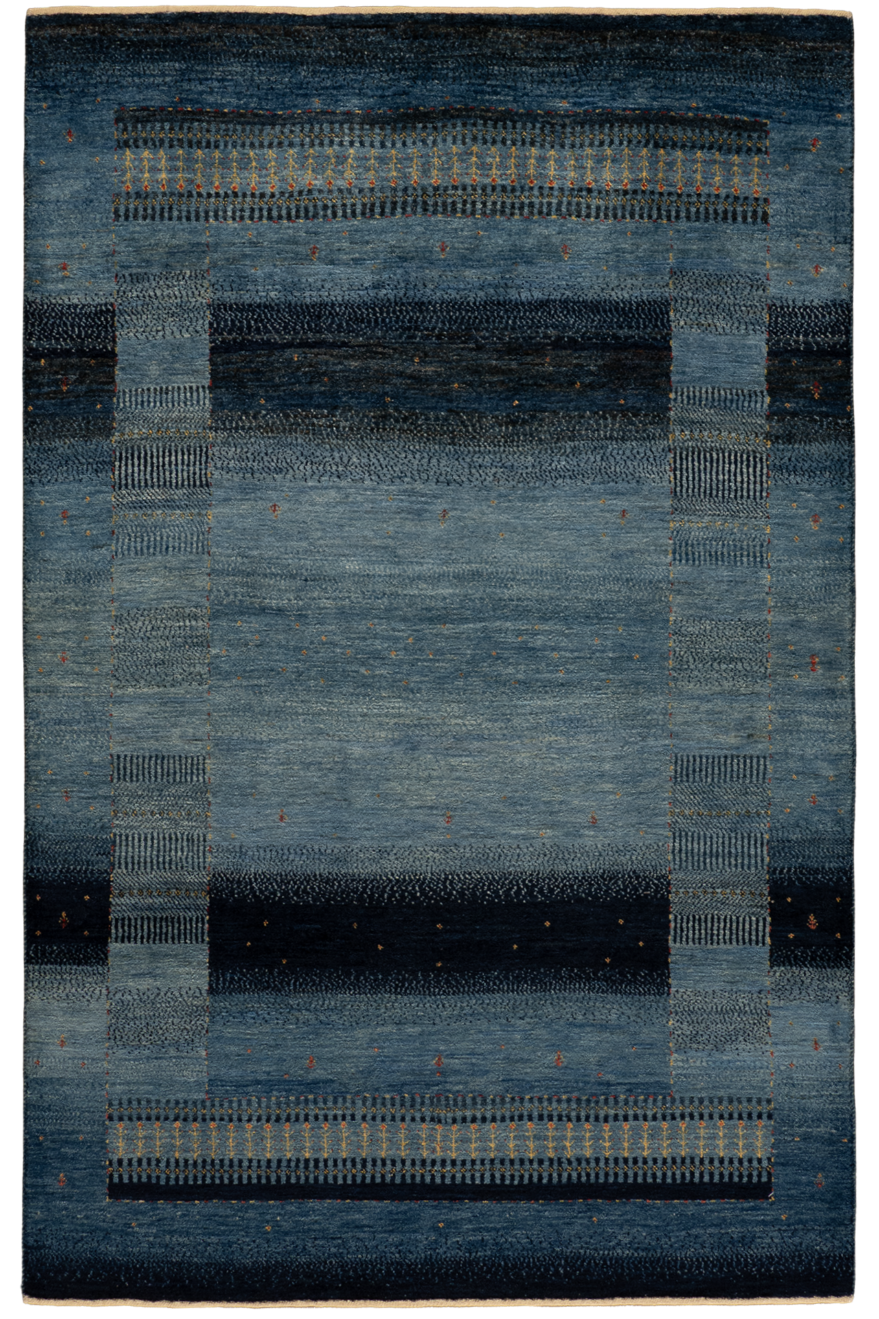 Gabbeh Teppich-Unikat - Hauch in Blau