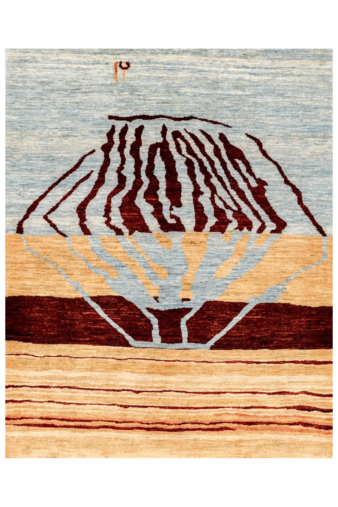 Gabbeh Teppich-Unikat - Wüstenrose