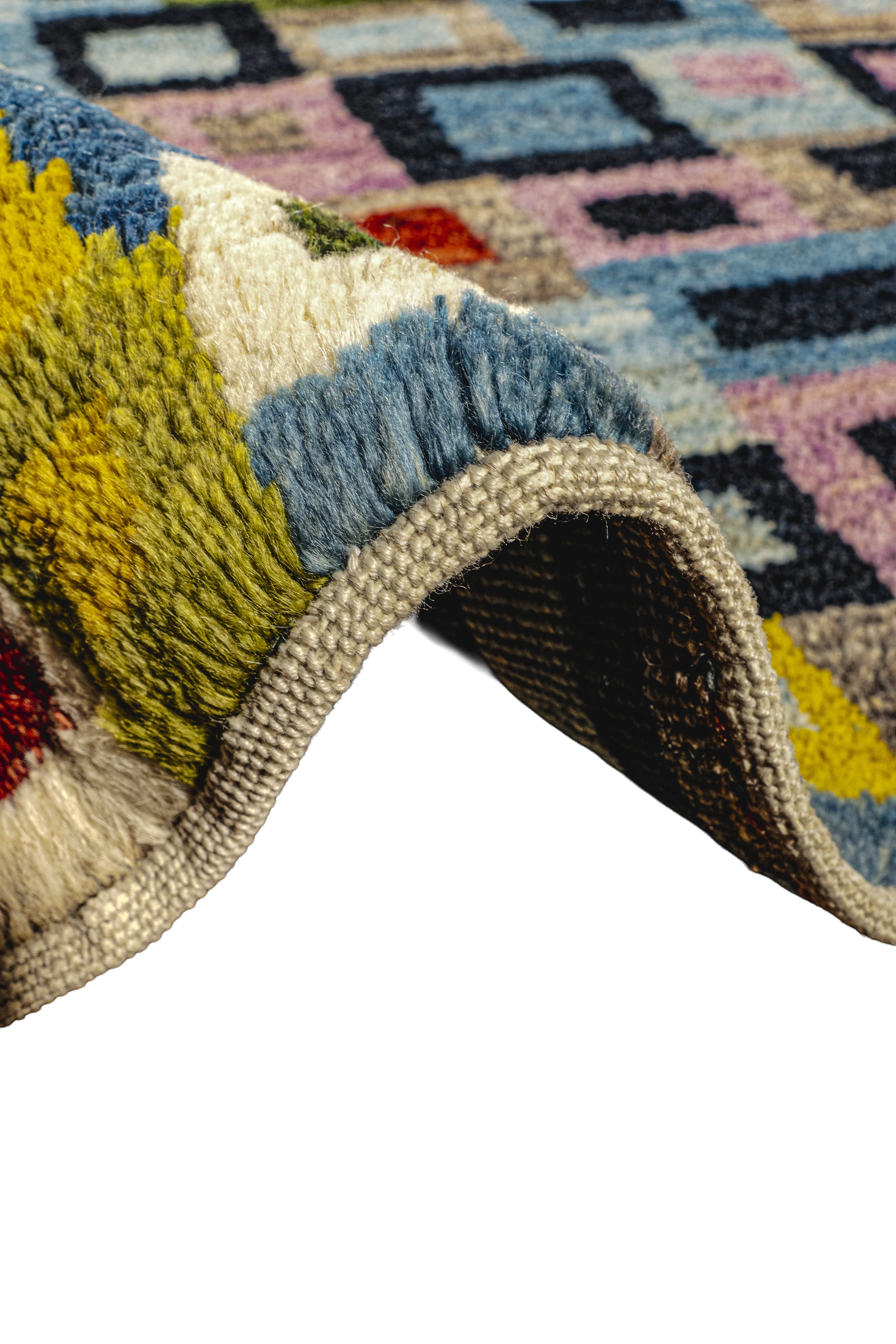 Gabbeh Teppichläufer - Mosaik der Farben