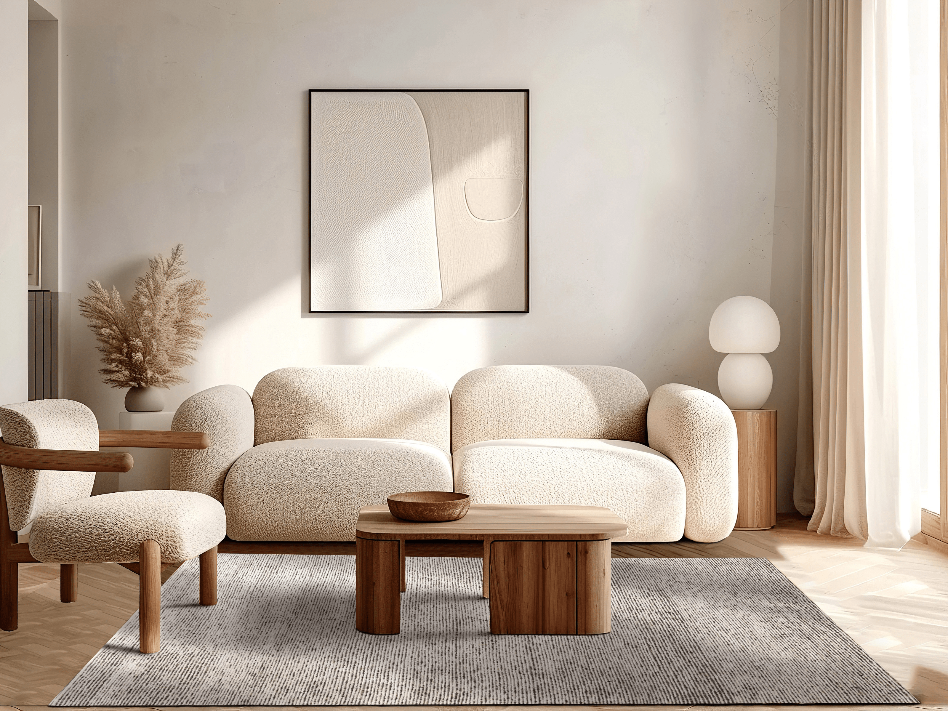 Design-Teppich - Ivory