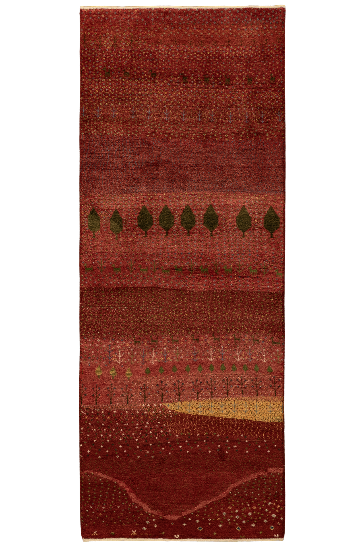 Gabbeh Teppichläufer - Karawanenspur