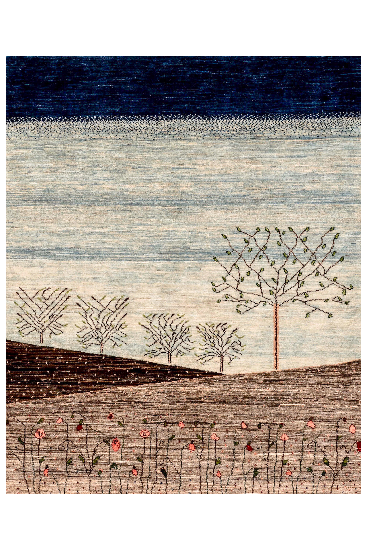 Gabbeh Teppich-Unikat - Frühlingserwachen