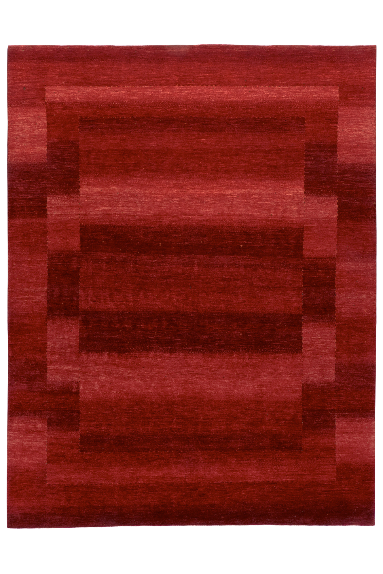 Gabbeh Teppich-Unikat - Rote Landschaft