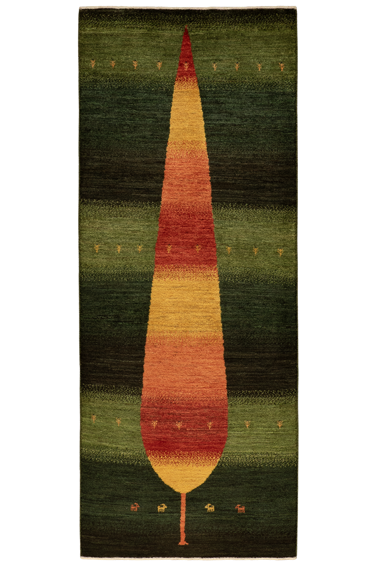 Gabbeh Teppichläufer - Sonnenzypresse