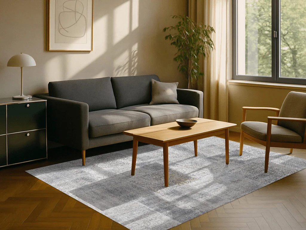Vintage Teppich - Patchwork Quarz