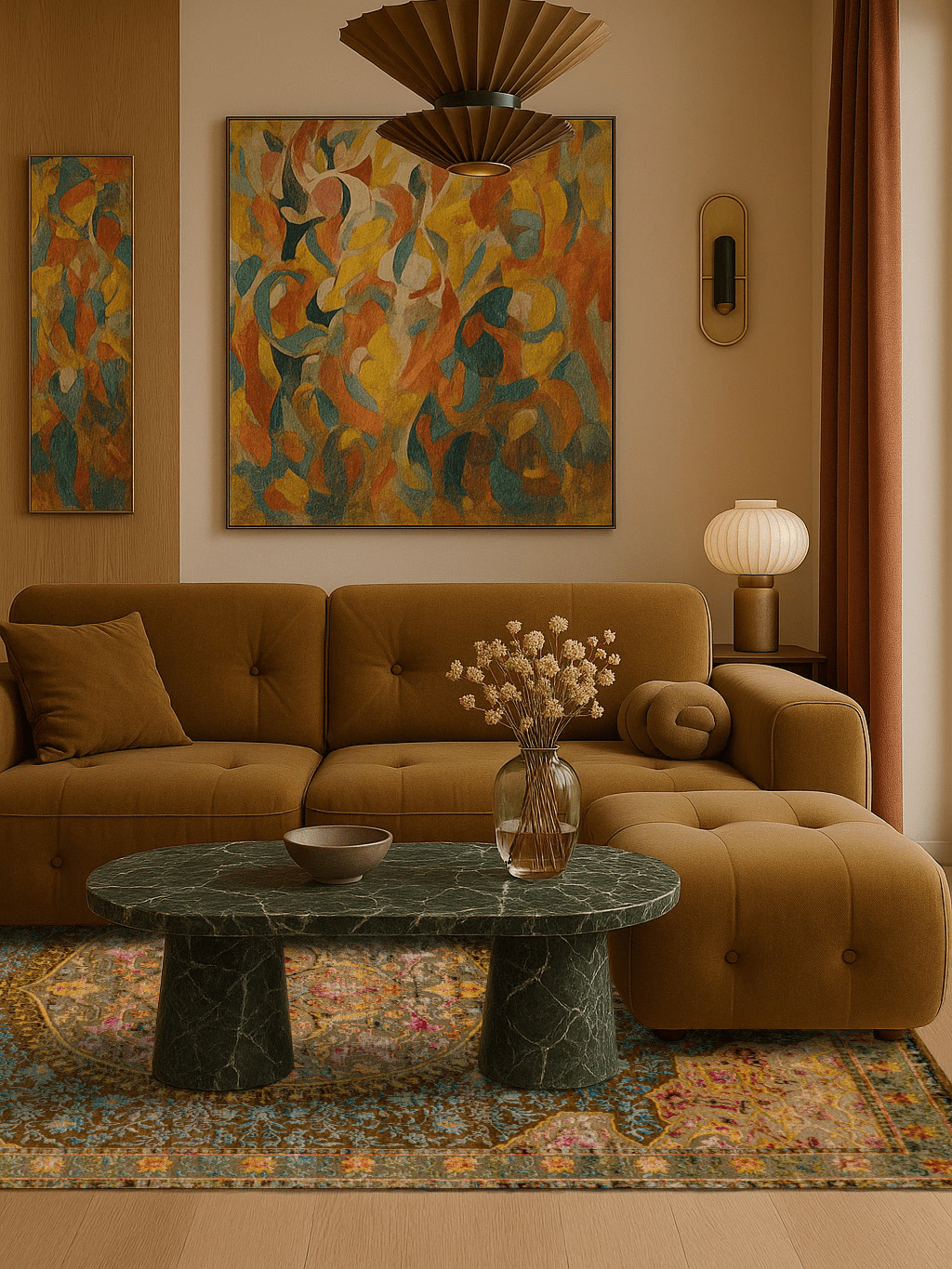 Aus Naturseide & Schurwolle - Elysian Garden