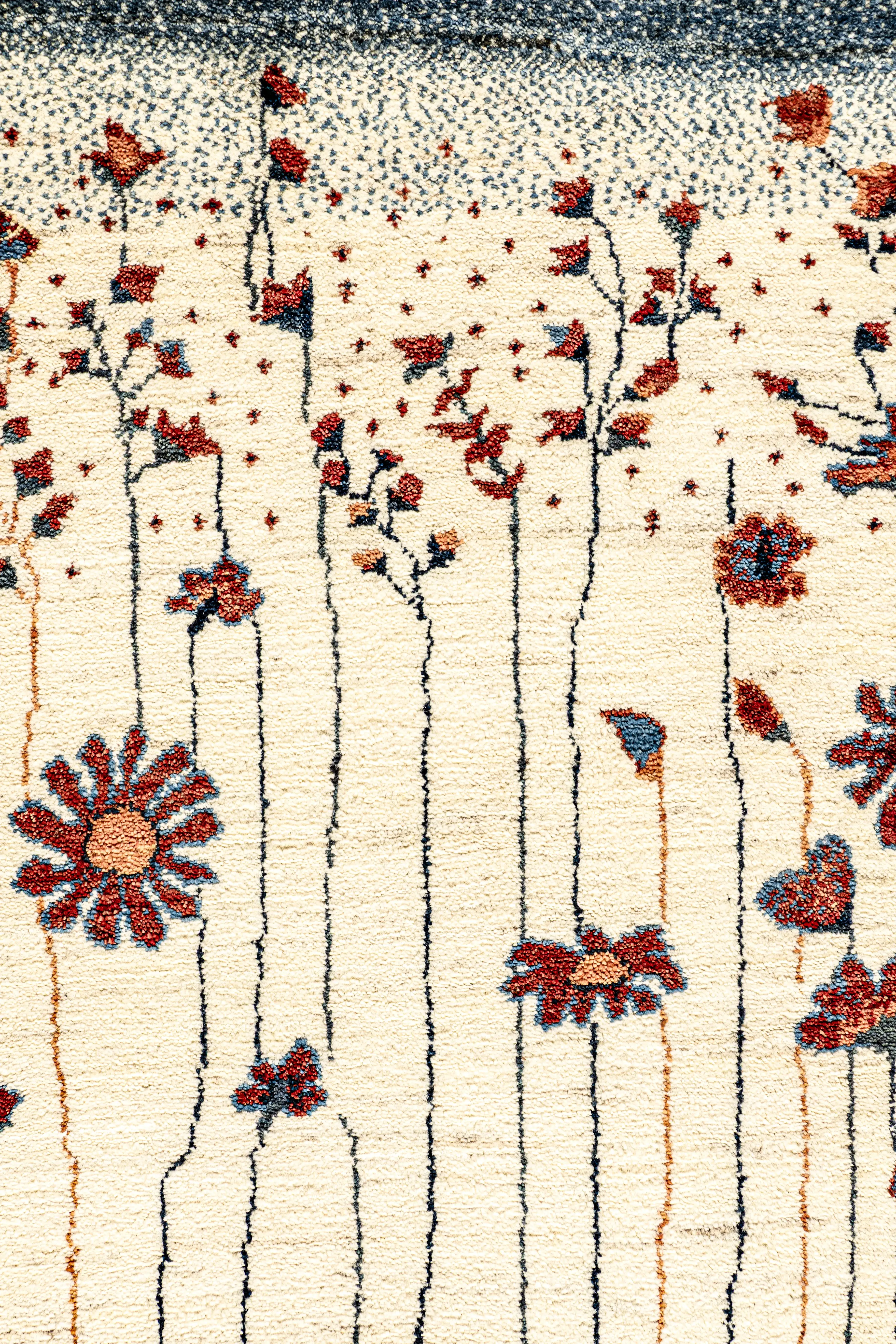 Gabbeh Teppichläufer - Blumenfall