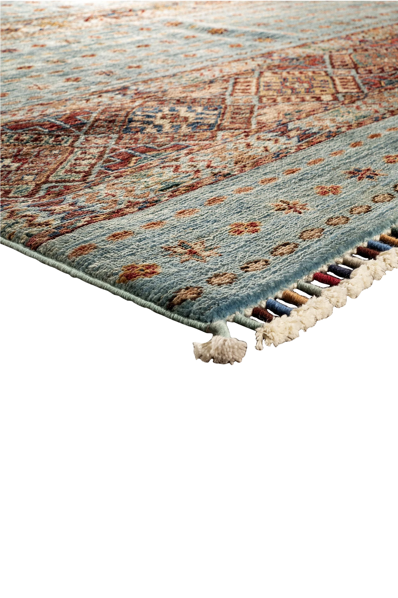 Gabbeh-Art Teppich - persische Schmuckbänder