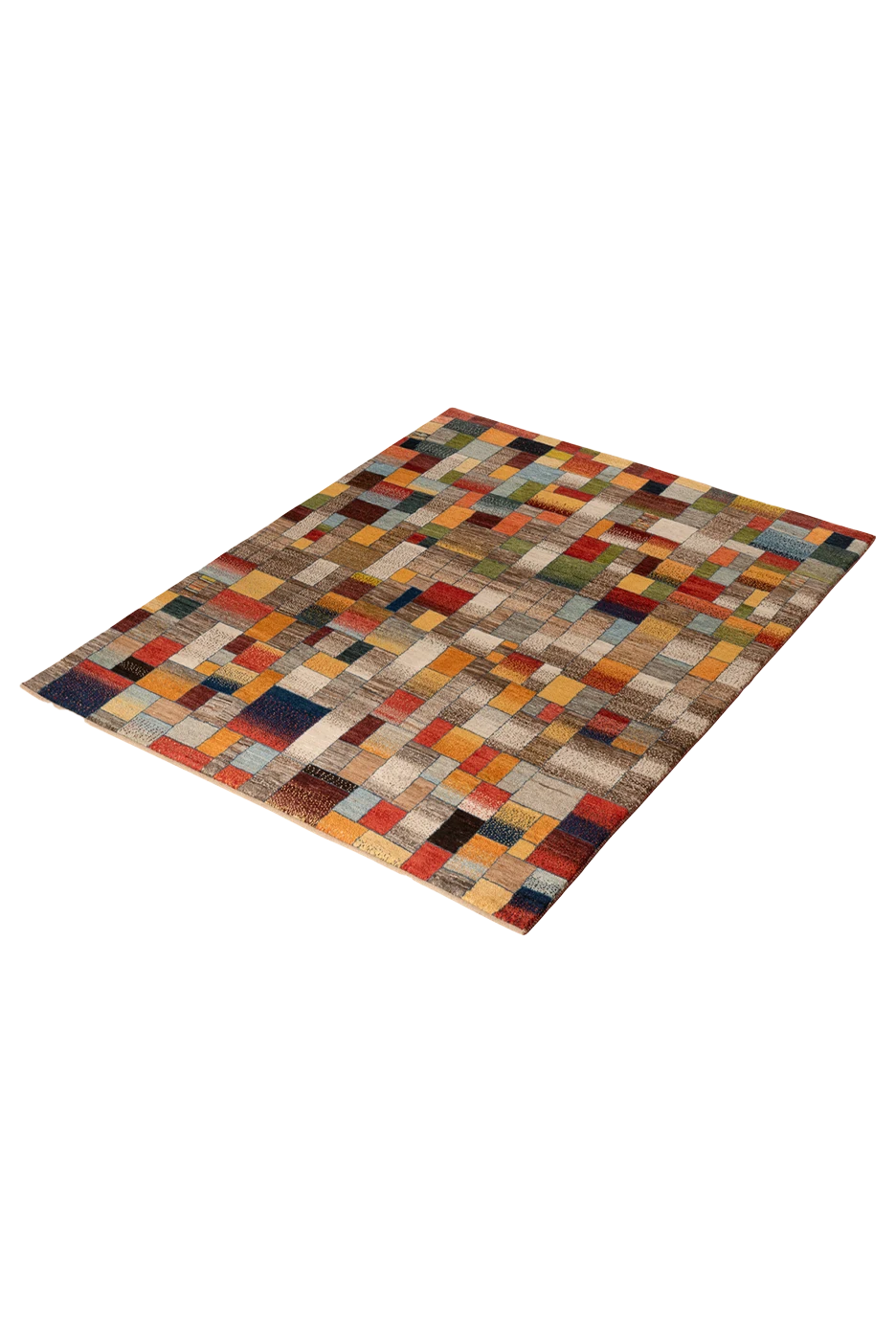 Gabbeh Teppich-Unikat - Farbmosaik