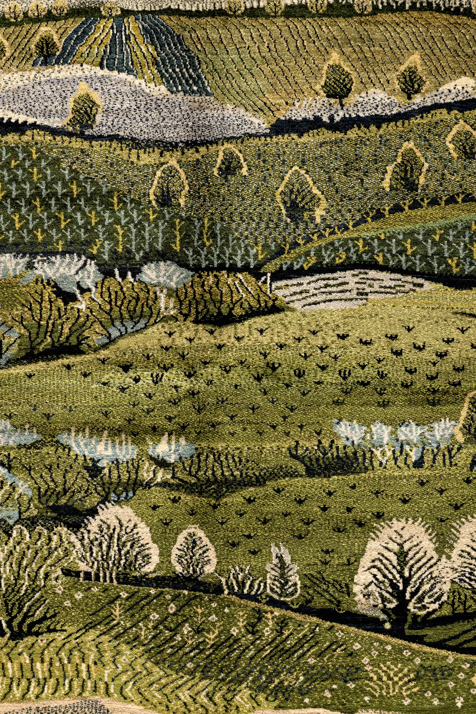 Gabbeh Teppich-Unikat - Frühlingshügel