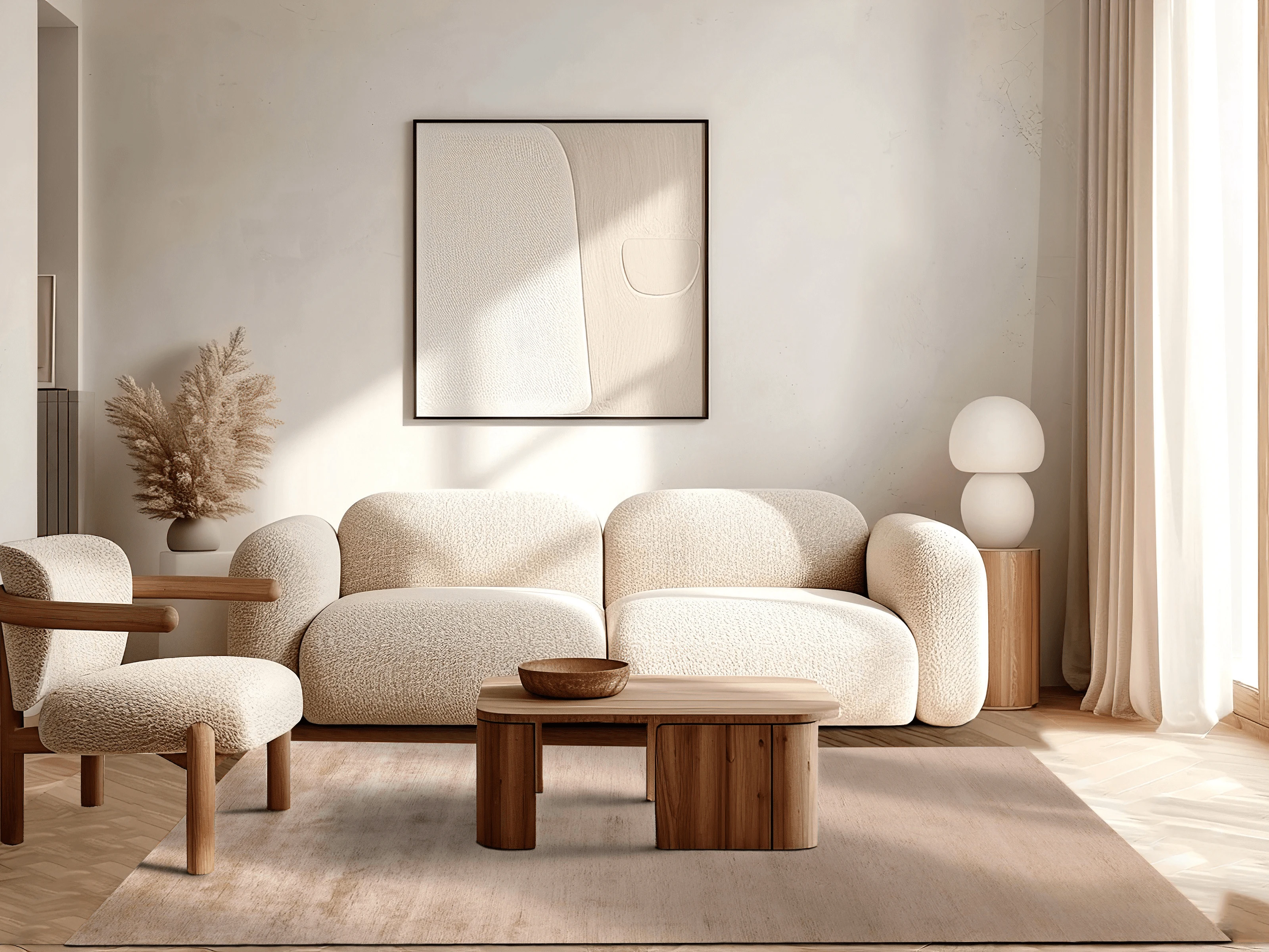 Jordan Collection Designteppich - Soft Silver