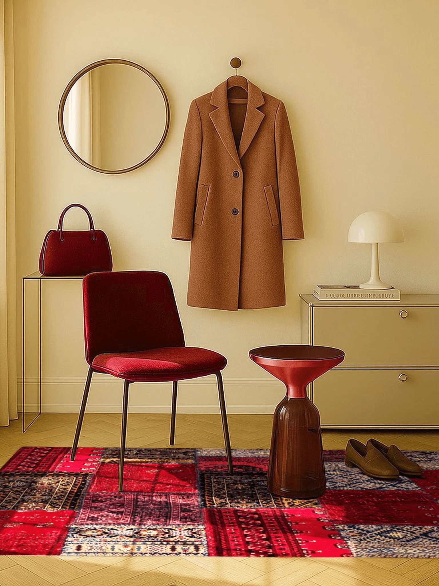 Jordan Collection Designteppich - Patchwork Classic
