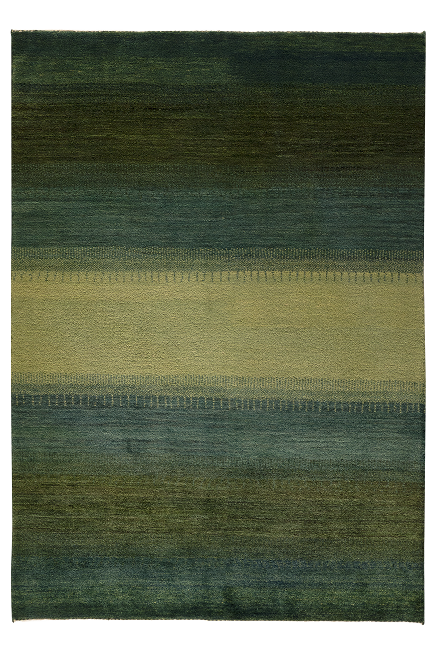 Gabbeh Teppich-Unikat - Grüne Weide