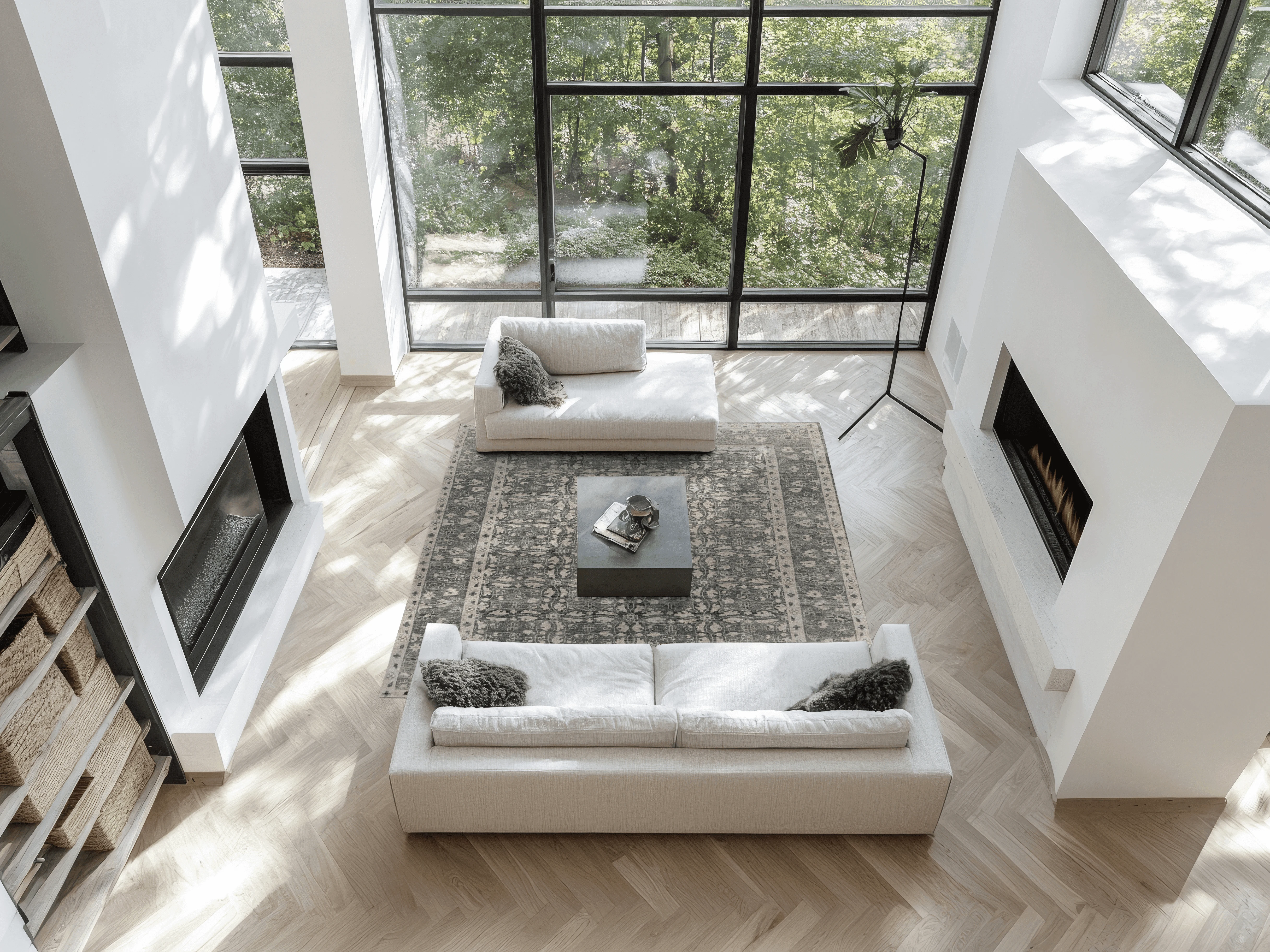 Design-Teppich - Mosaikfenster