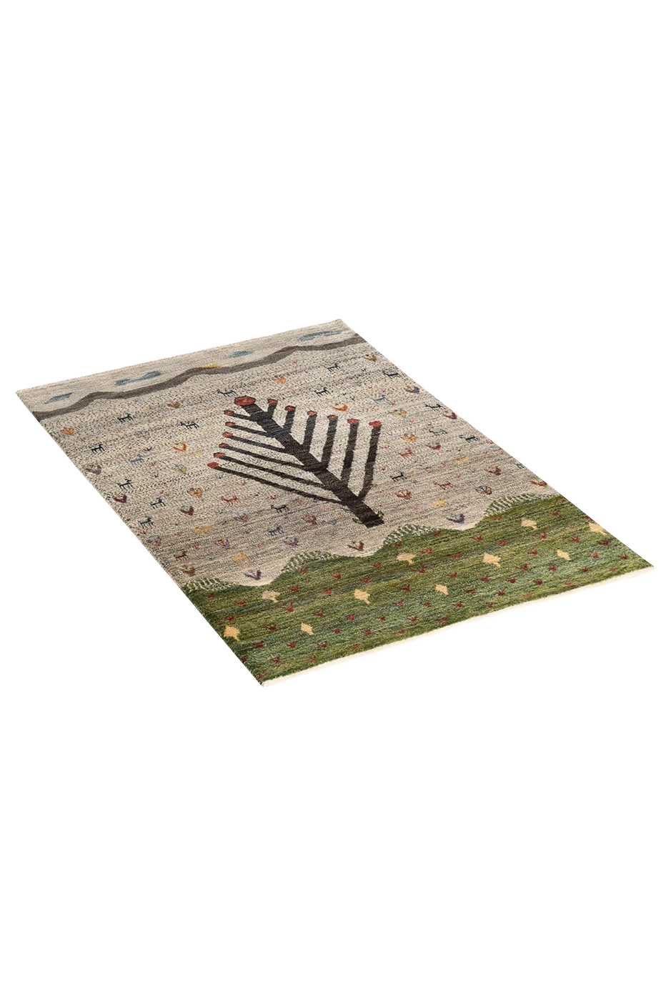 Gabbeh Teppich-Unikat - Lebensbaum in Blüte