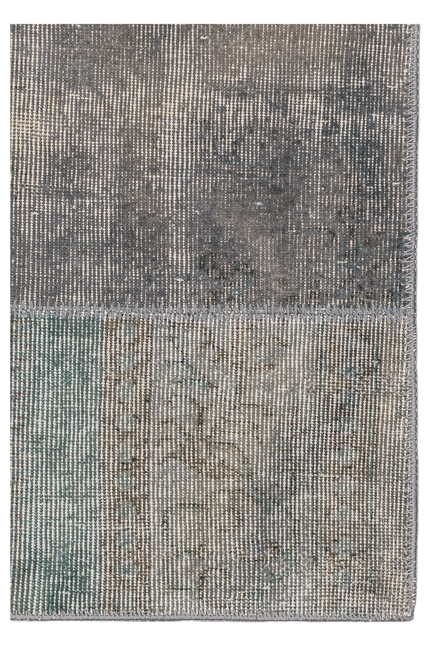 Vintage Teppich - Patchwork Quarz