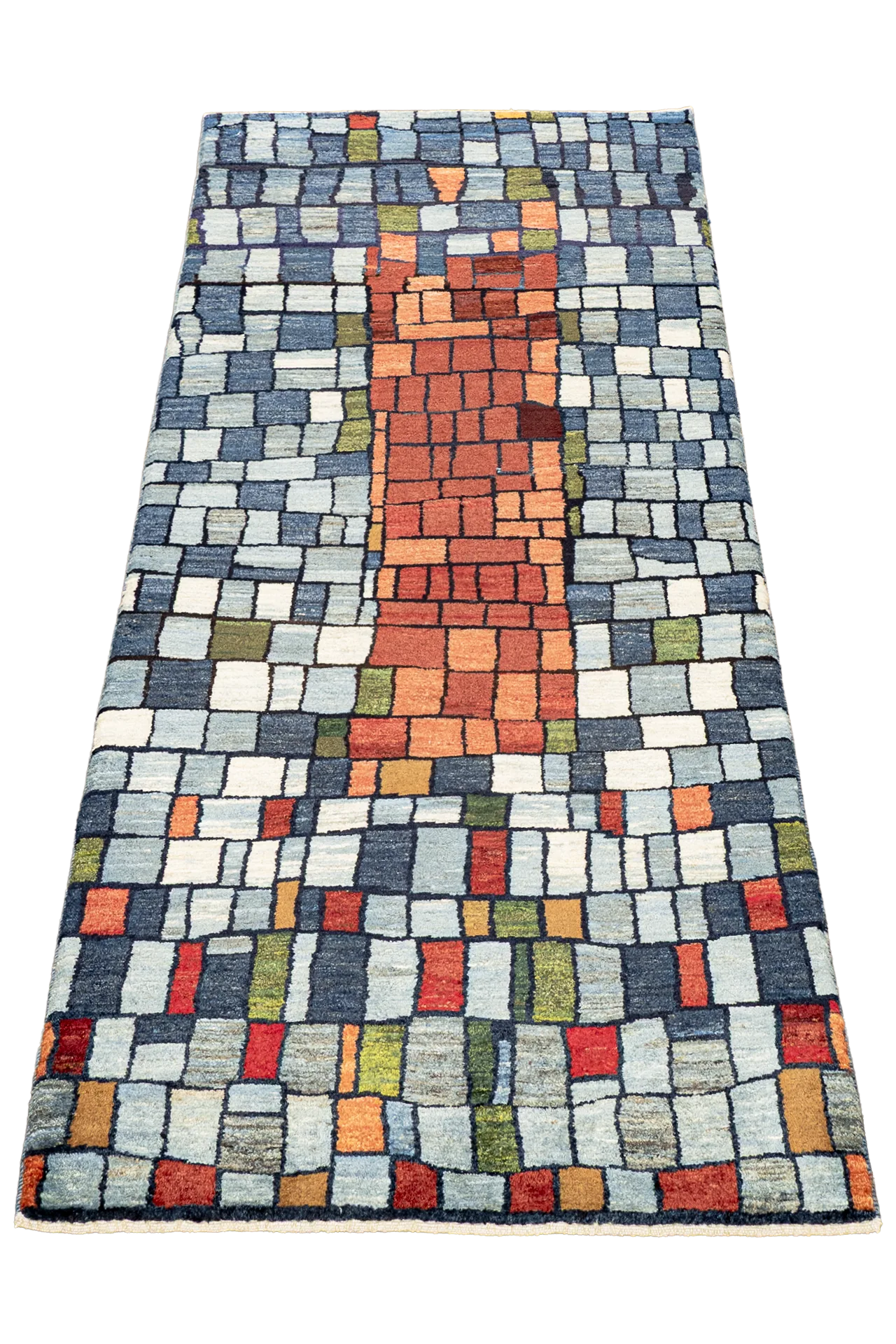 Gabbeh Teppichläufer - Mosaikpfad