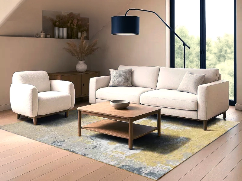 Design-Teppich - Golden