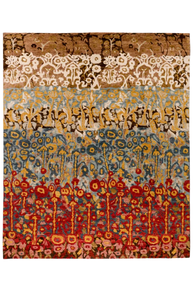 Design-Teppich - Flowergarden