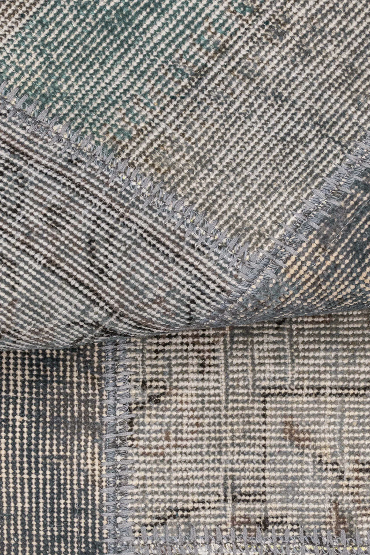Vintage Teppich - Patchwork Quarz