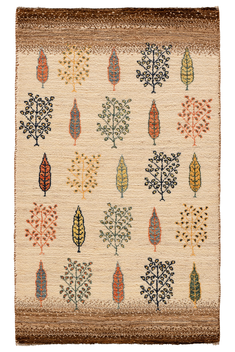 Gabbeh Teppich-Unikat - persische Bäumchen