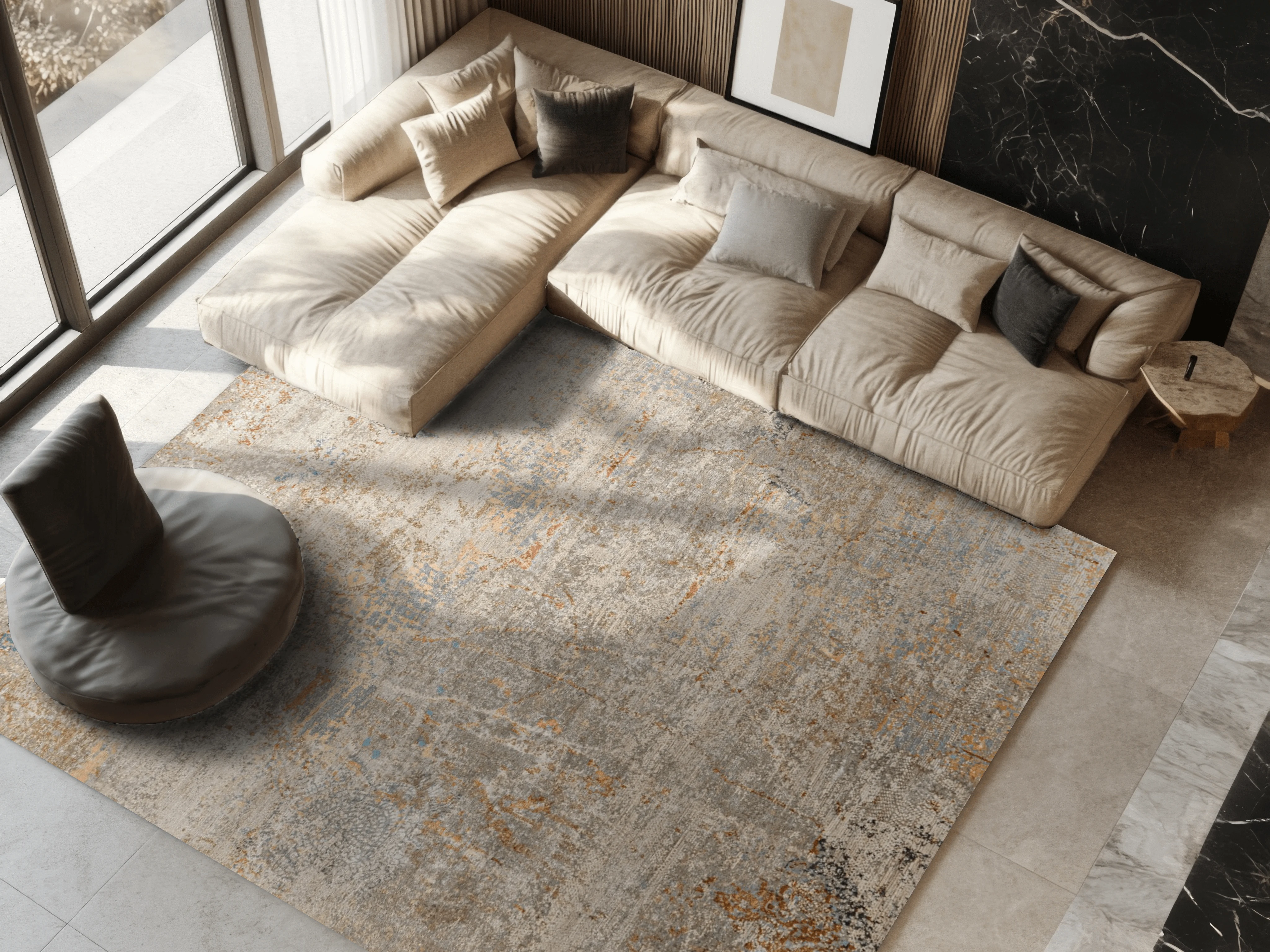 Design-Teppich - Honey