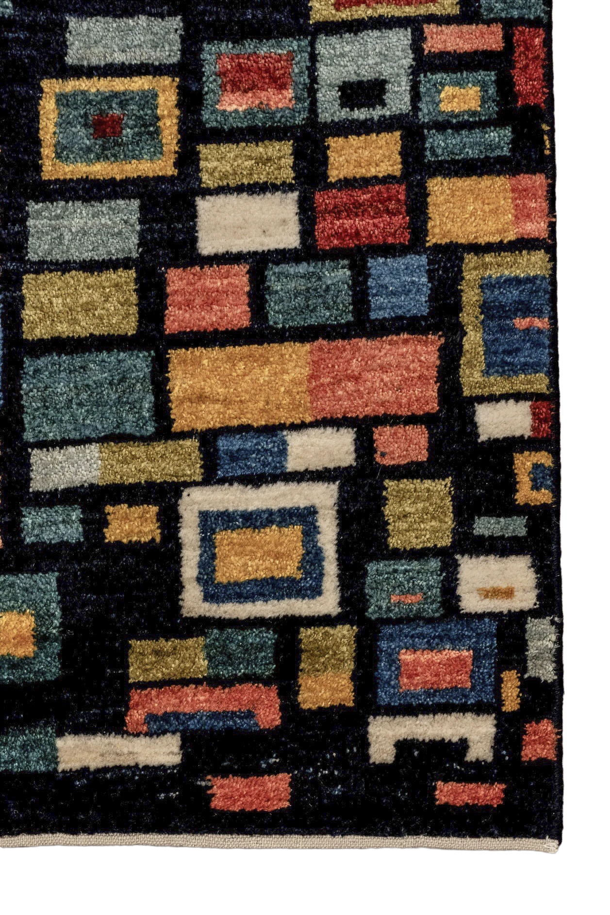 Gabbeh Teppich-Unikat - Mosaikfenster