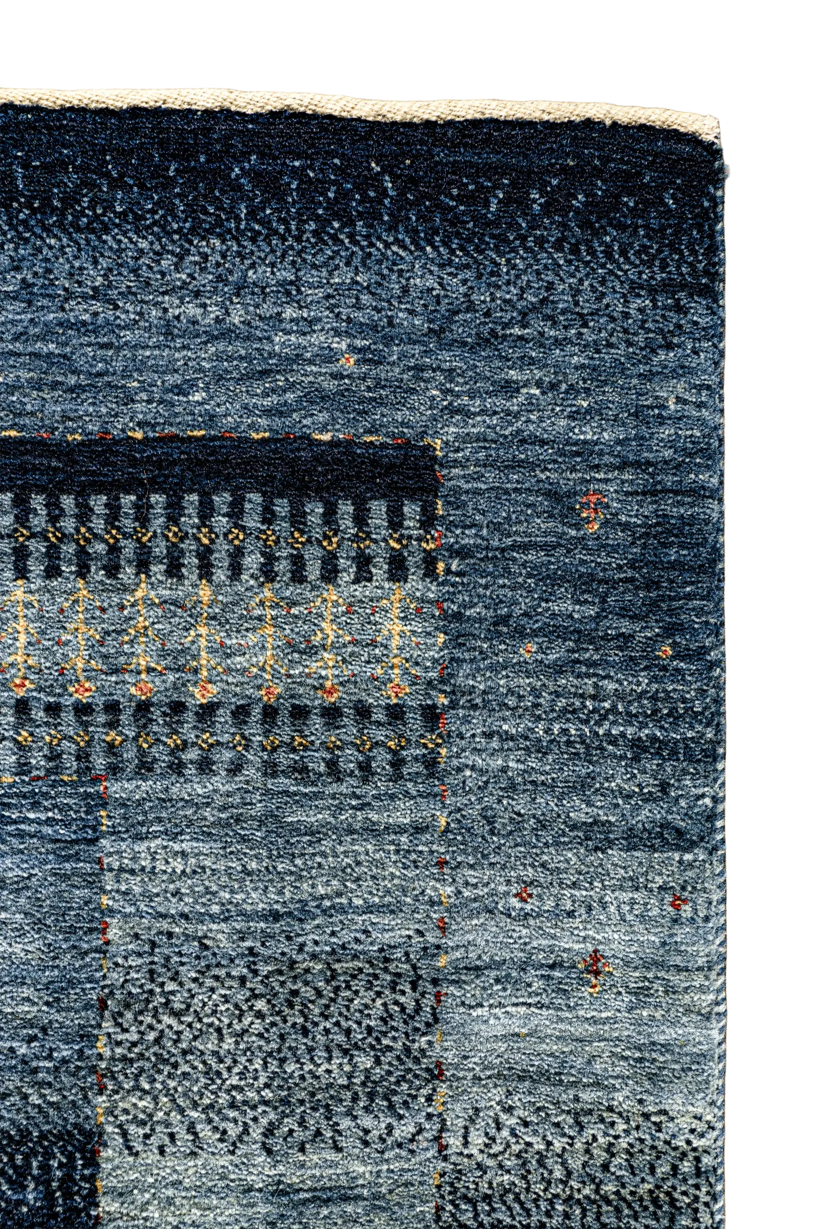 Gabbeh Teppich-Unikat - Hauch in Blau