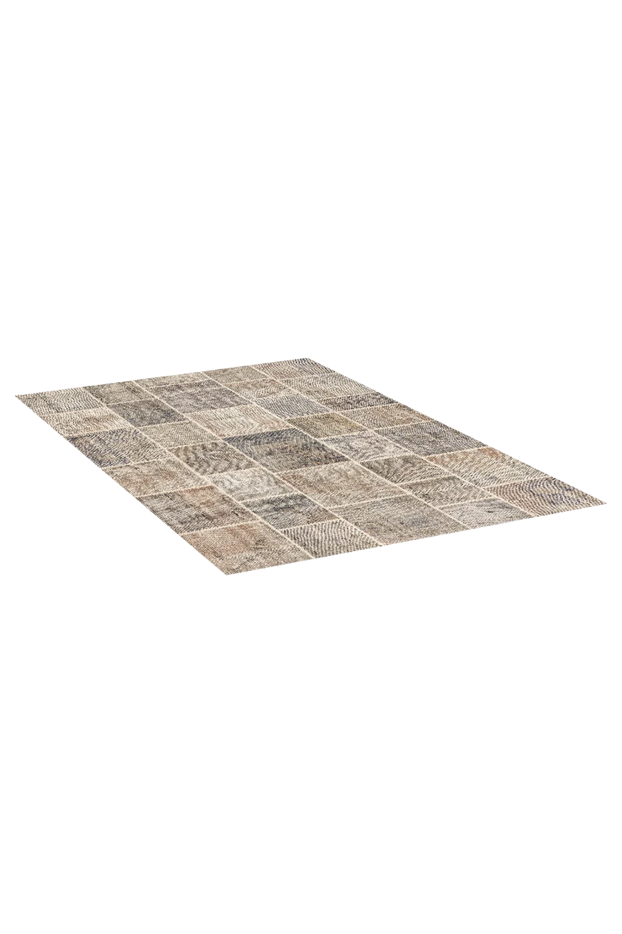 Jordan Collection Vintage Teppich - Patchwork Beige