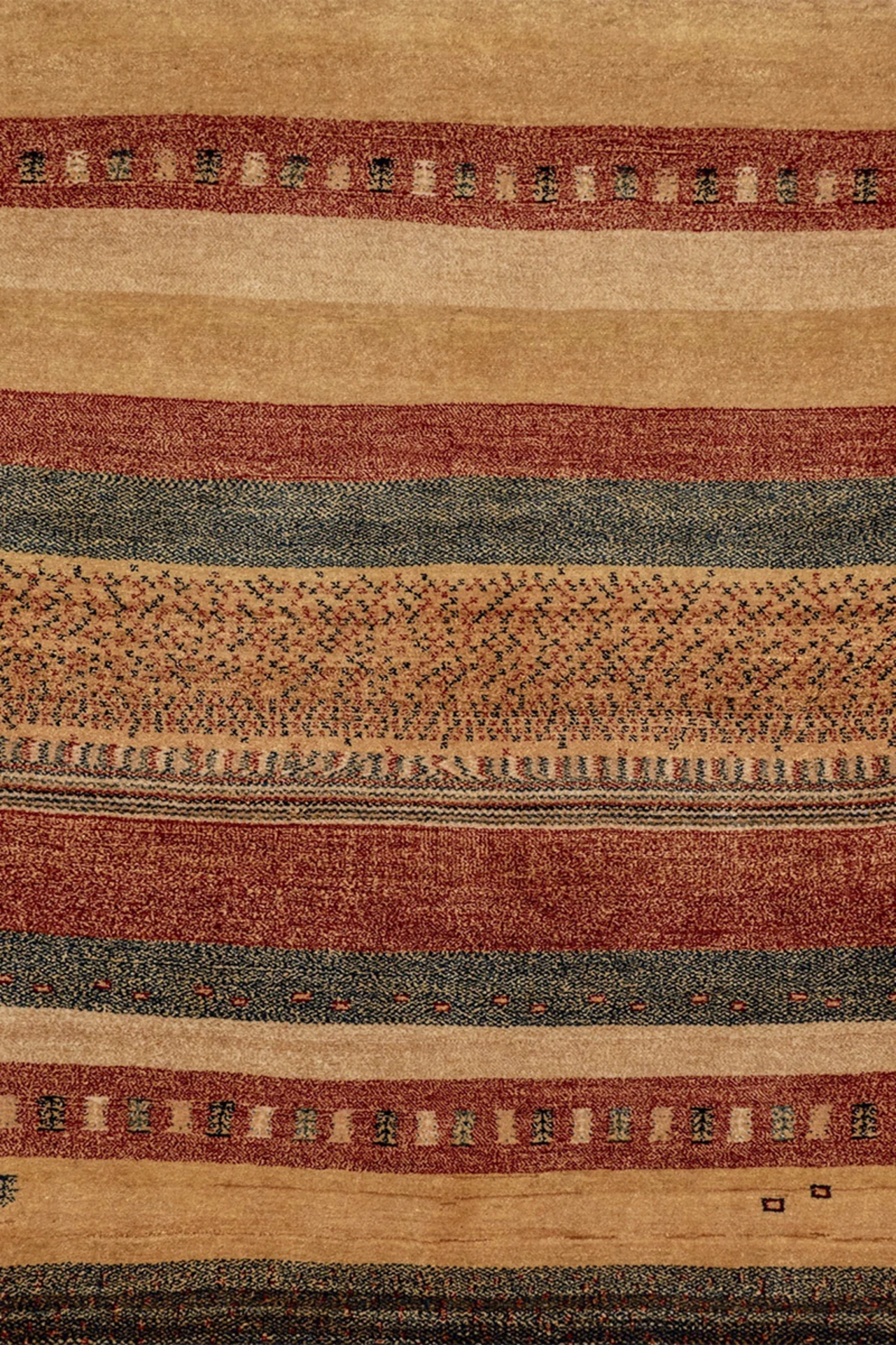 Gabbeh Teppich-Unikat - Felderlandschaft