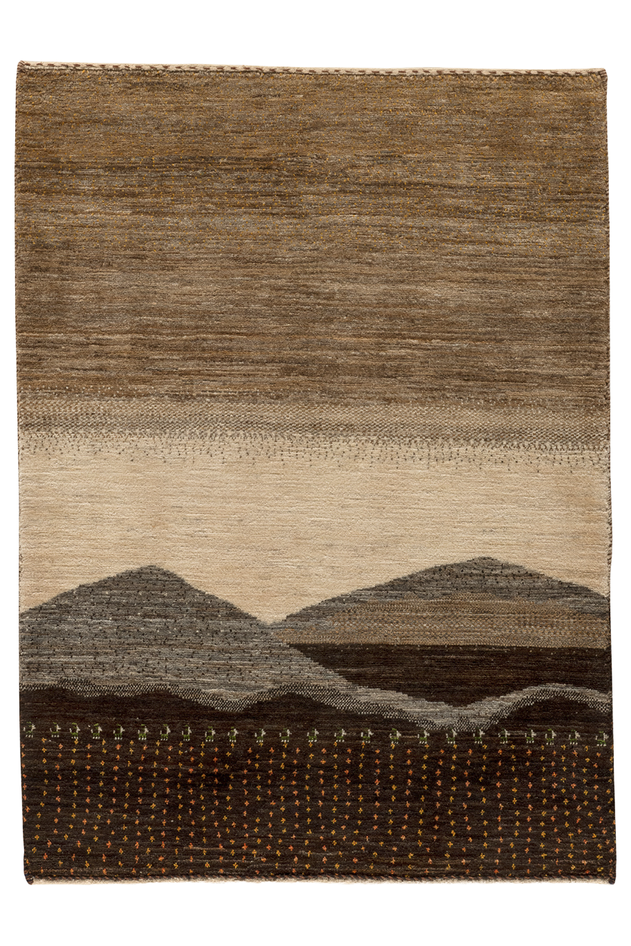 Gabbeh Teppich-Unikat - Gebirge