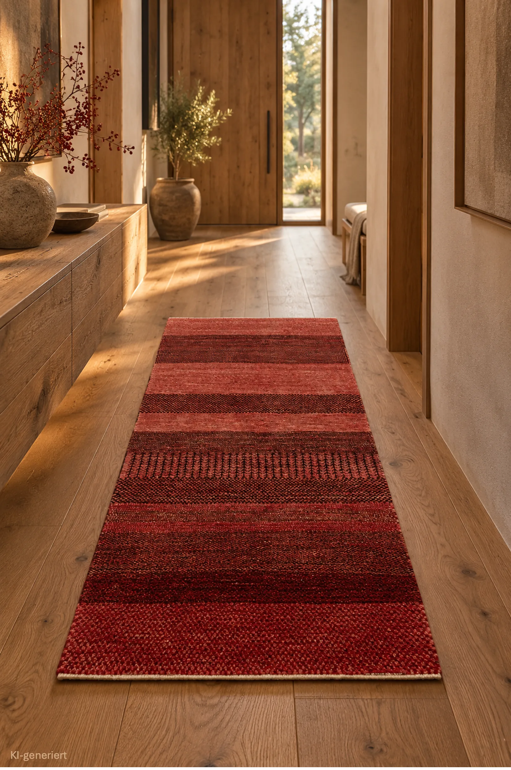 Gabbeh Teppich-Unikat - Rubinglut