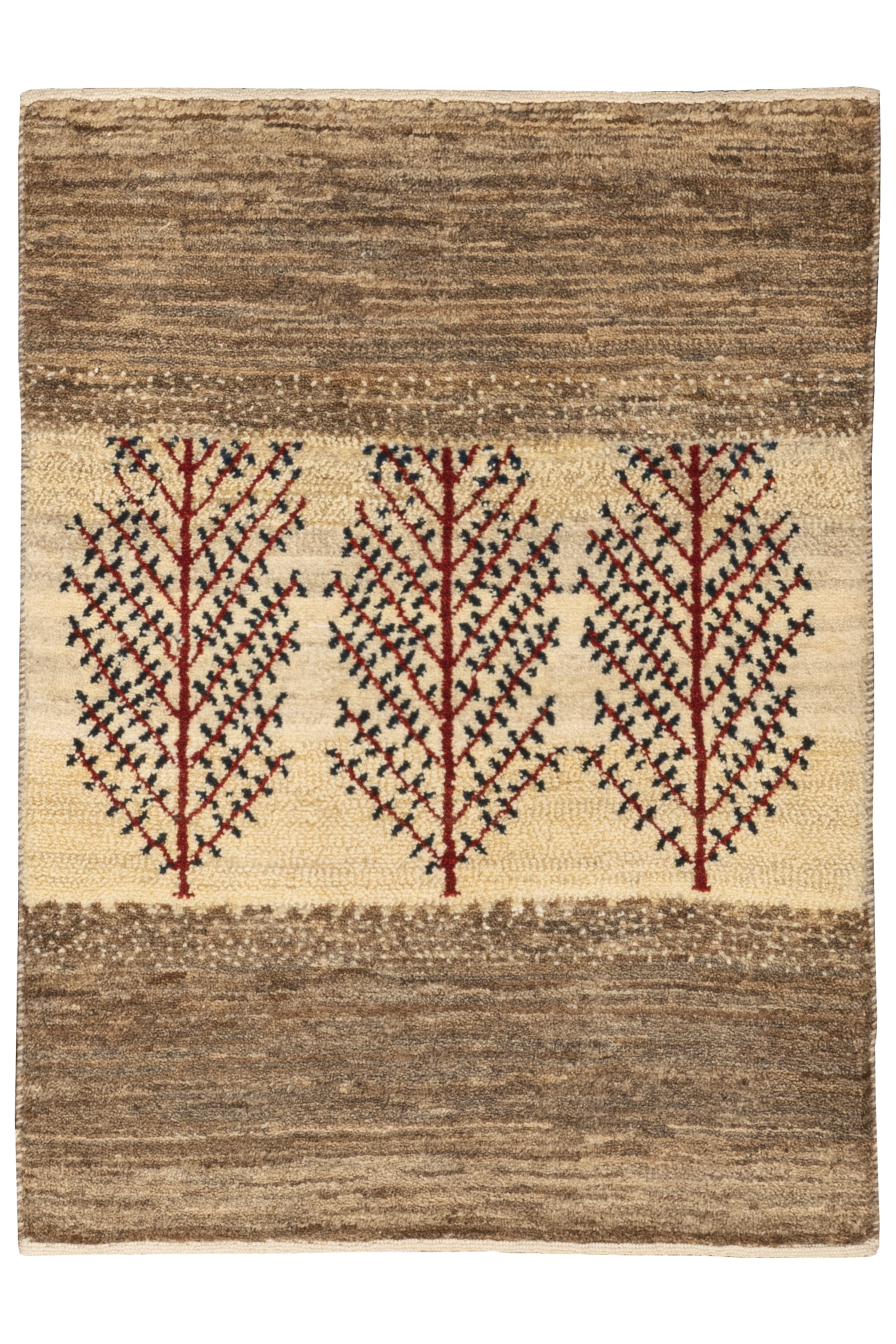 Gabbeh Teppich-Unikat - drei Büsche