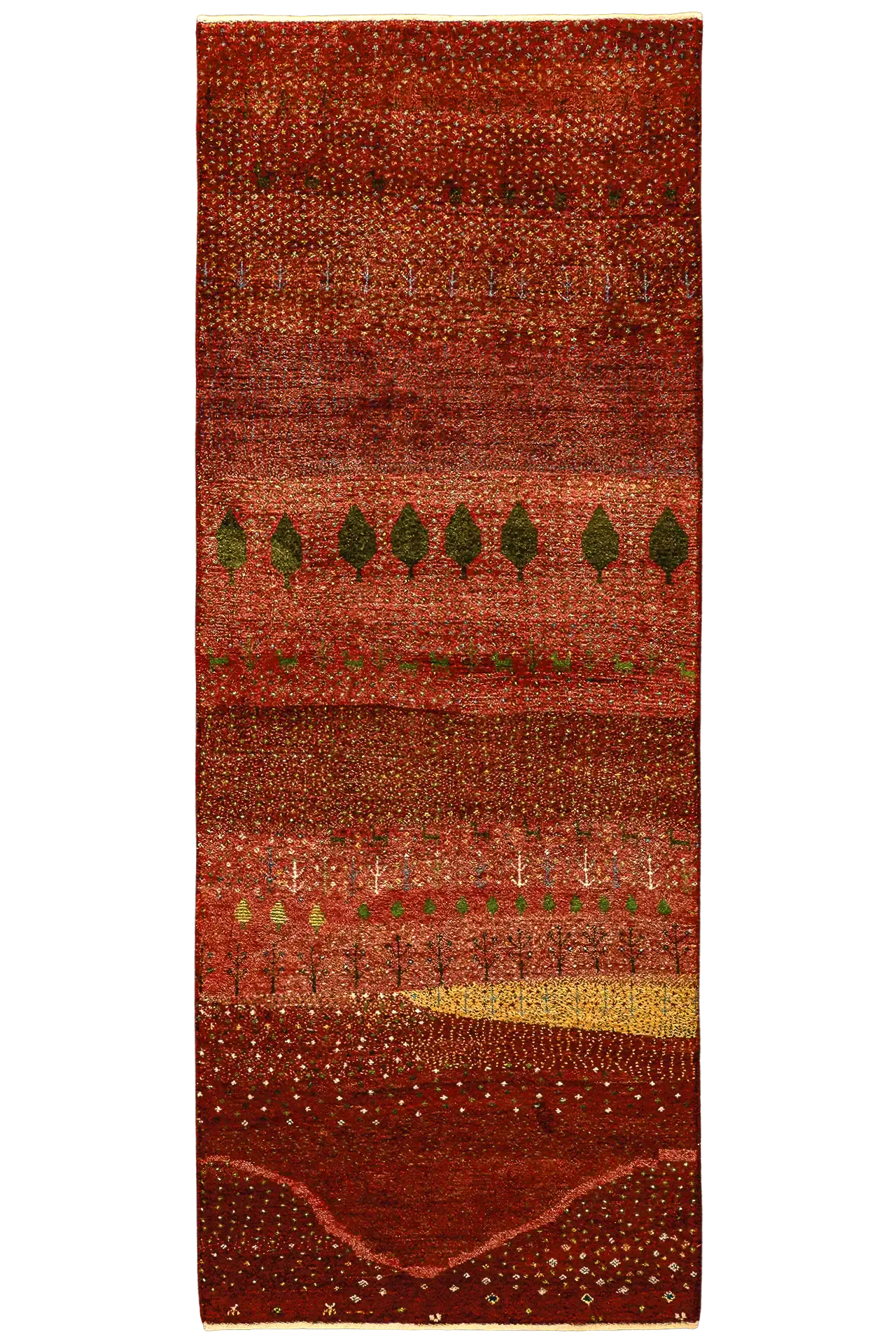 Gabbeh Teppichläufer - Karawanenspur