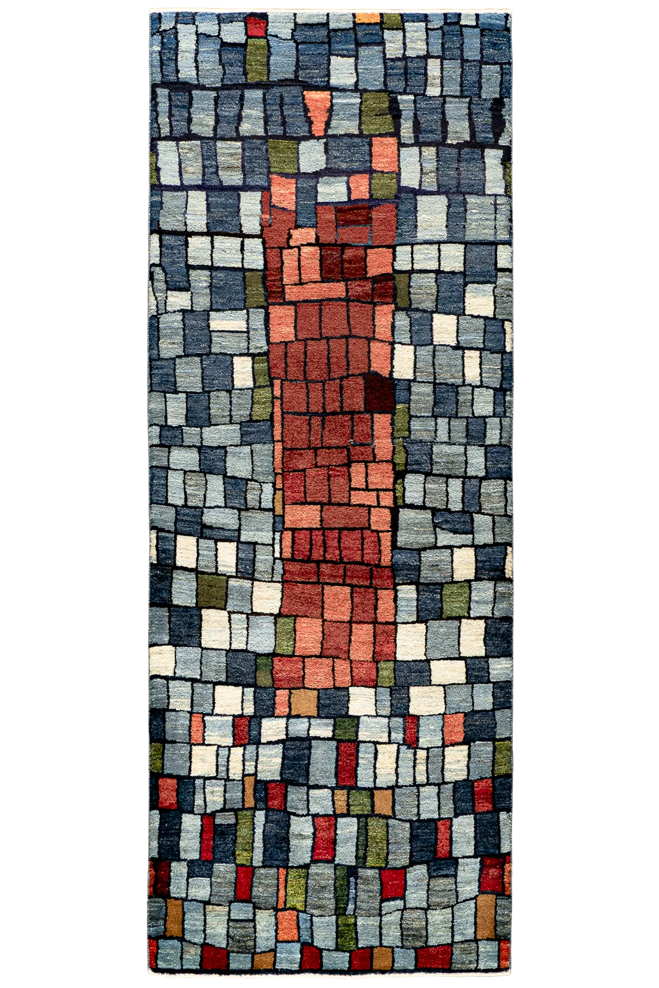Gabbeh Teppichläufer - Mosaikpfad
