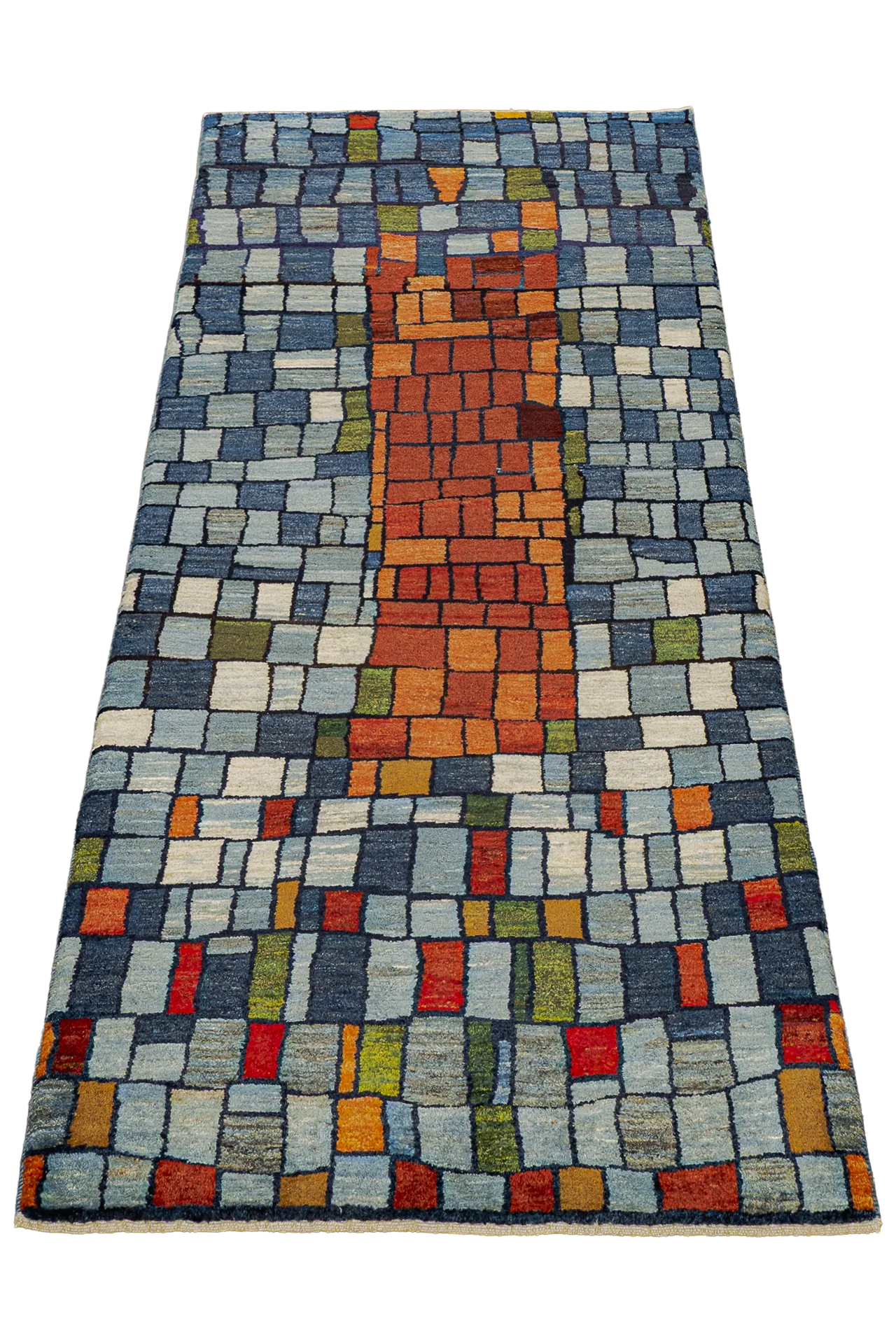 Gabbeh Teppichläufer - Mosaikpfad