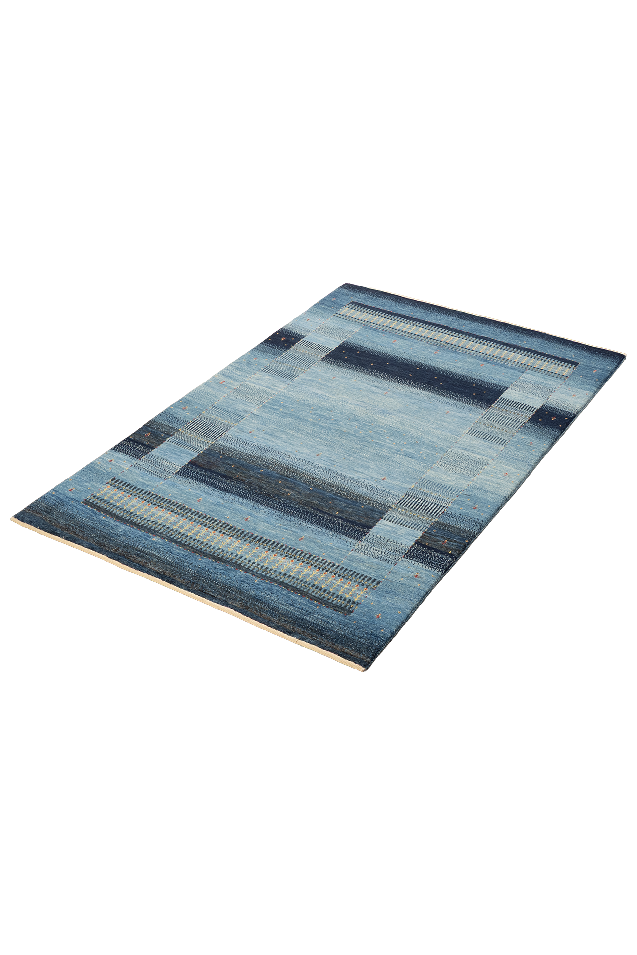 Gabbeh Teppich-Unikat - Hauch in Blau