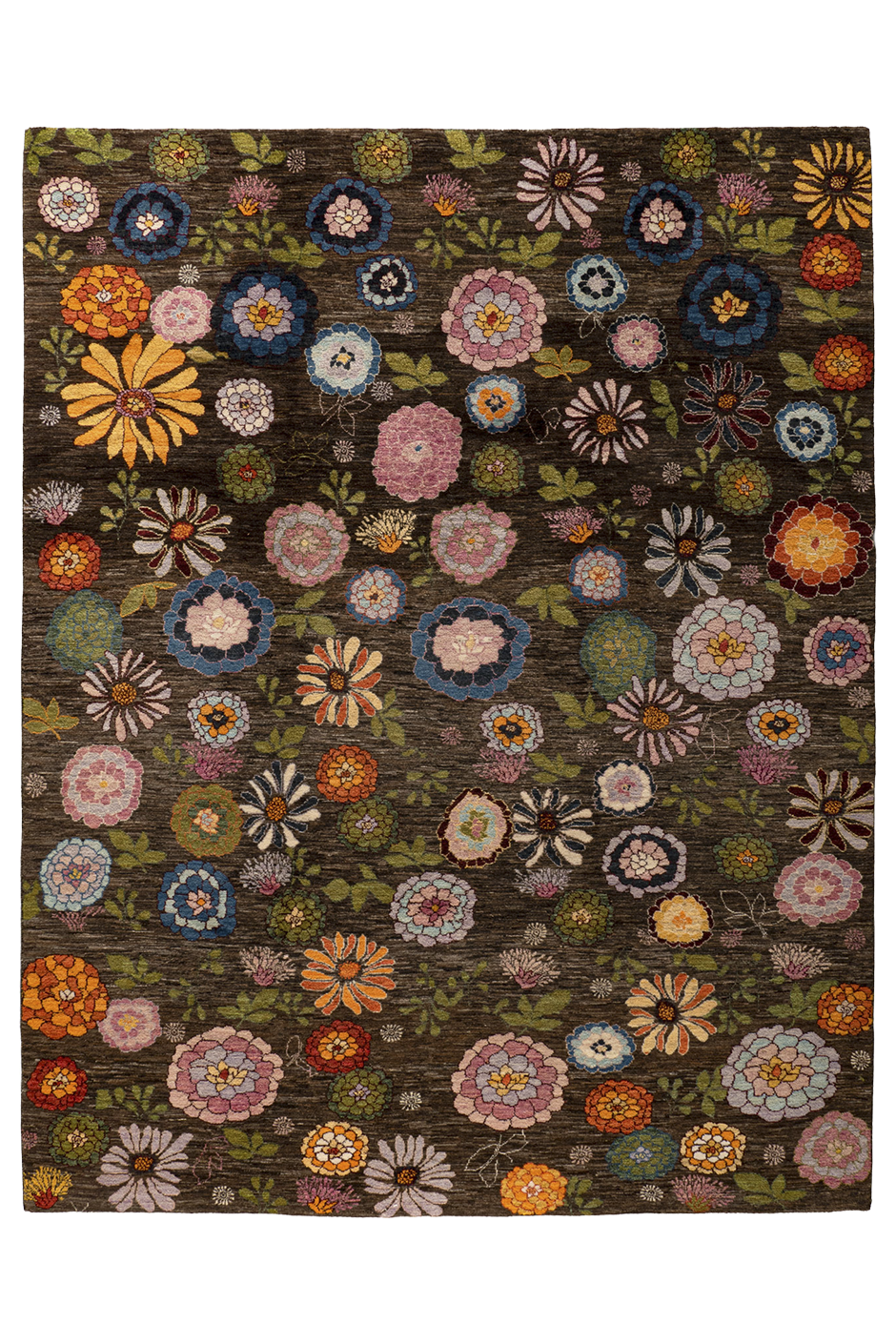 Gabbeh Teppich-Unikat - buntes Blumenfeld