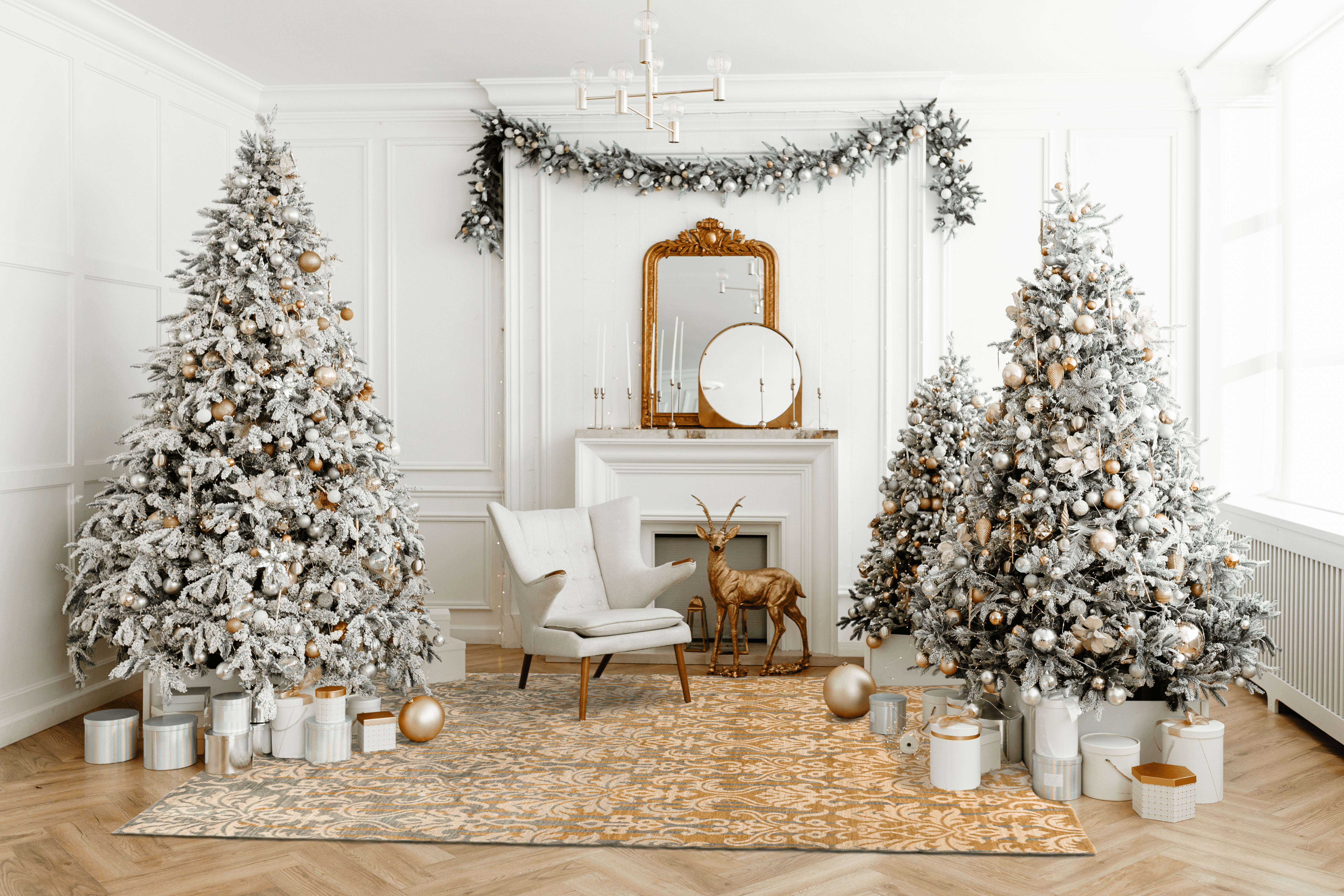 Gabbeh-Teppich - Goldornament