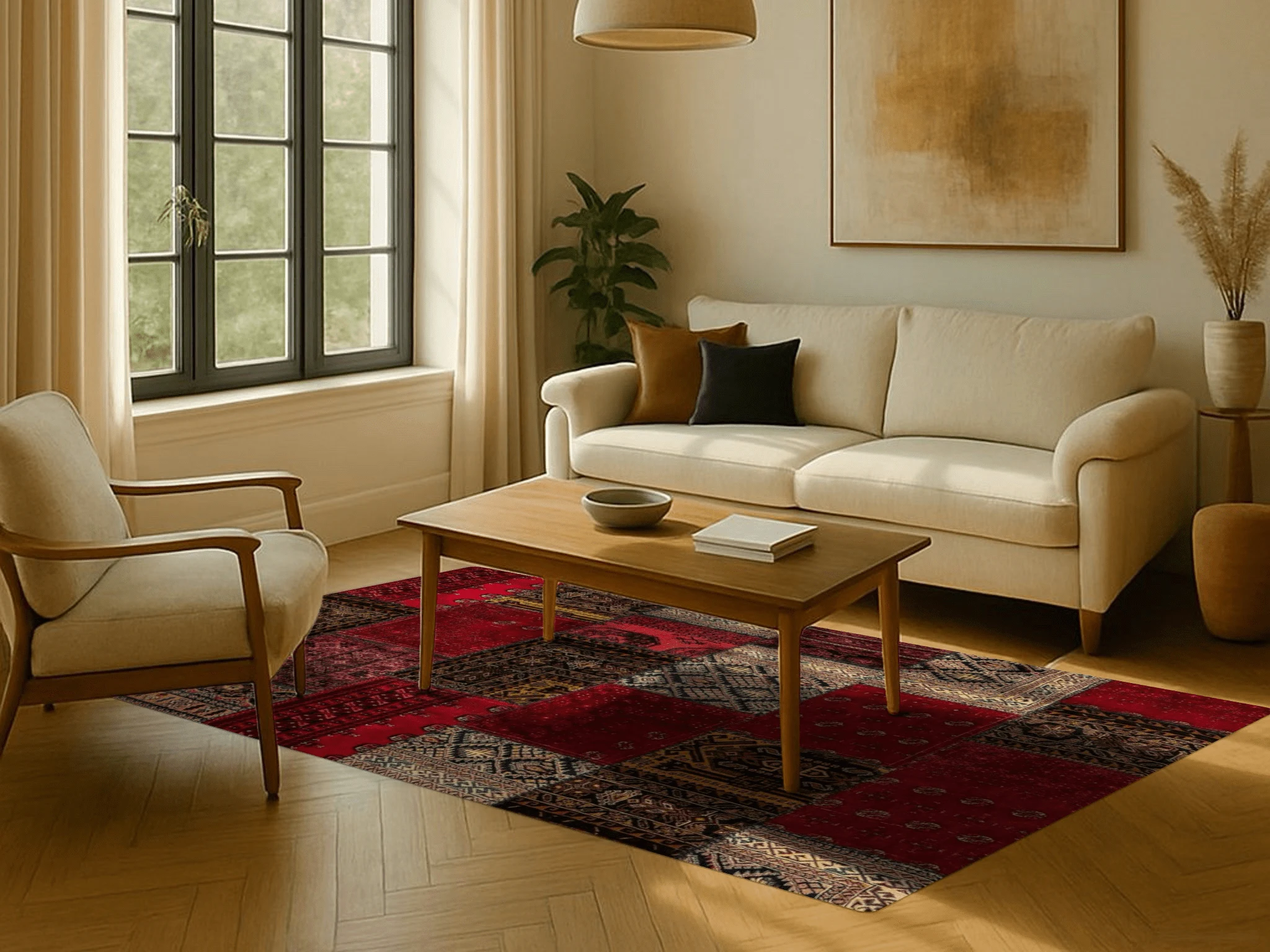 Jordan Collection Designteppich - Patchwork Classic