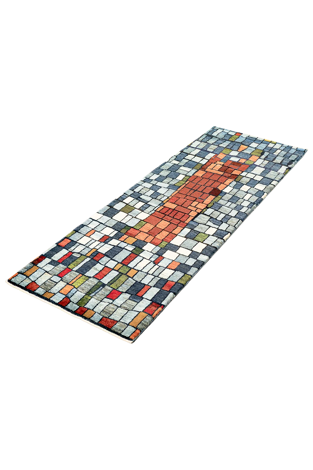 Gabbeh Teppichläufer - Mosaikpfad