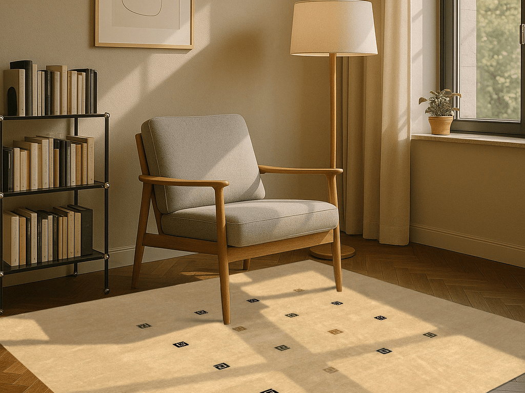 Nepal Teppich - Würfel