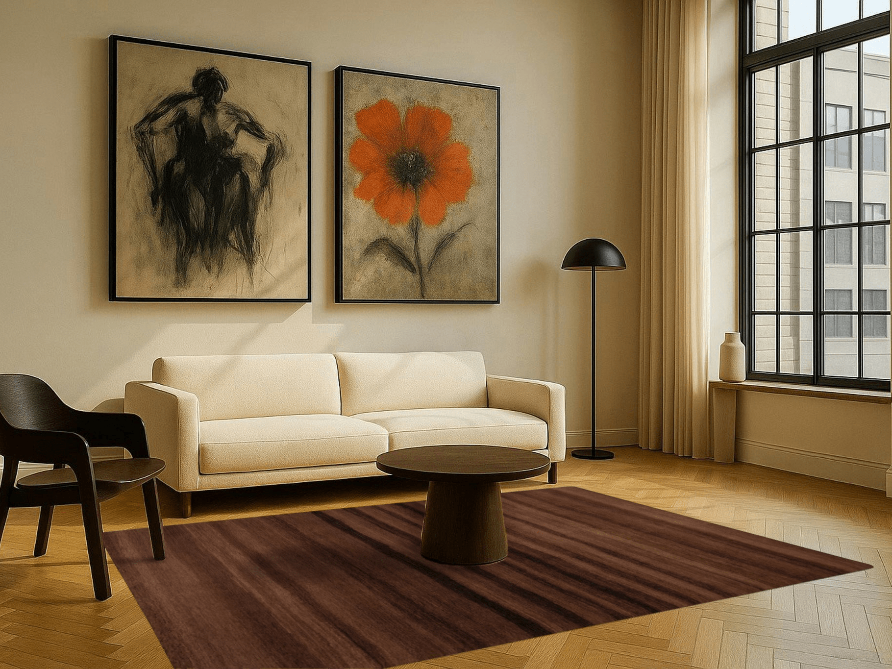 Design-Teppich - Wüste