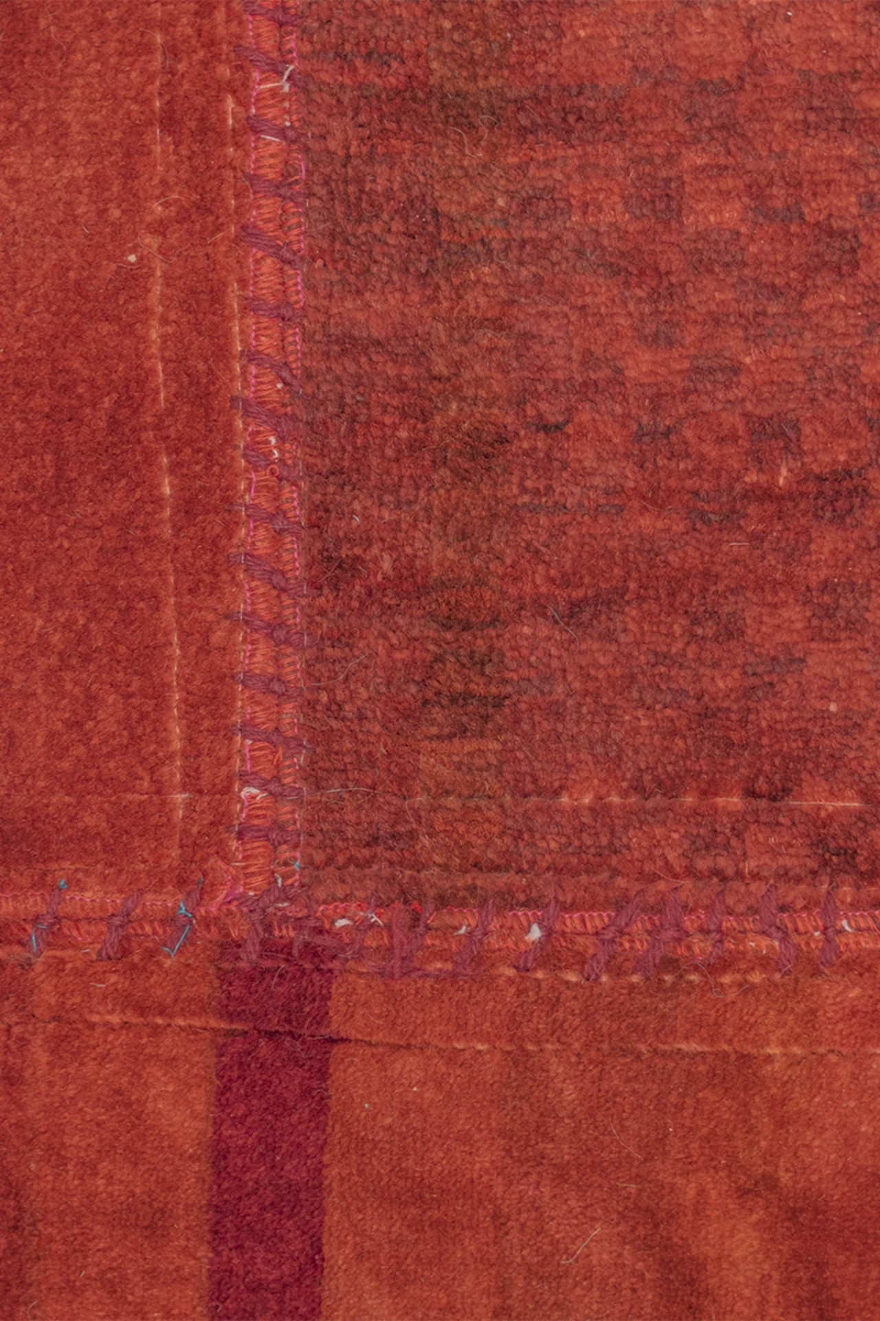 Jordan Collection Designteppich - Patchwork Rubyred