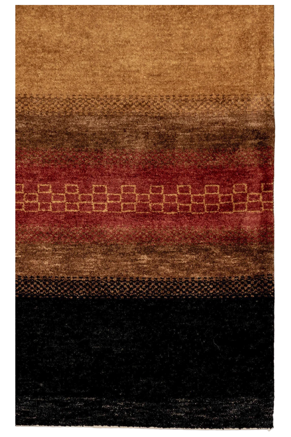 Gabbeh-Teppichläufer - Goldlines