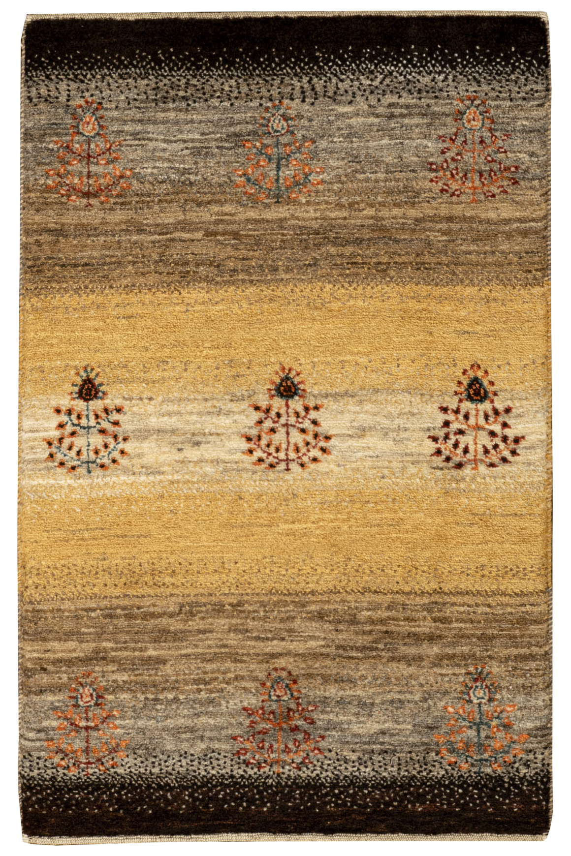 Gabbeh Teppich-Unikat - kleine Wüstensträucher